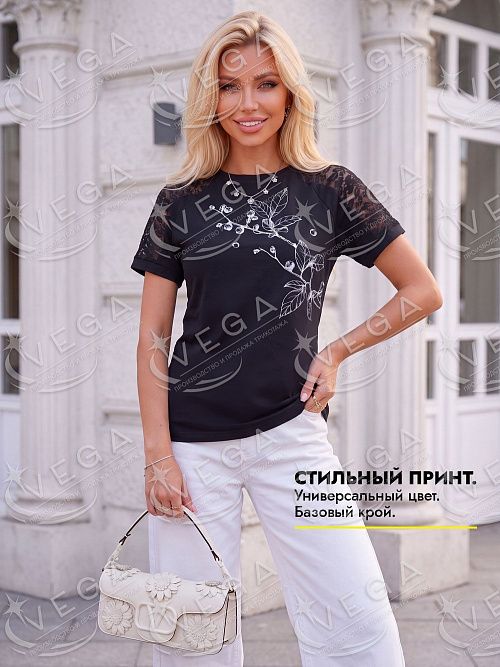 картинка Футболка женская 111-1 от магазина Одежда+